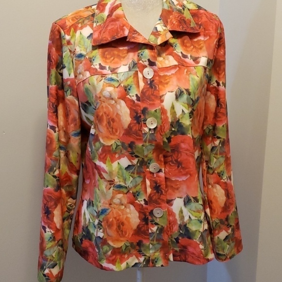 ISABEL Hayley Button Up Shirt Jacket M Poly Spandex Like New! - Picture 8 of 8
